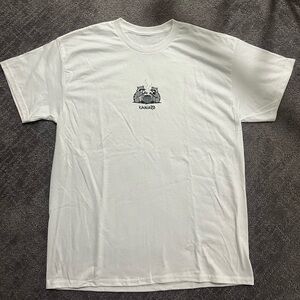 White KAYYARD “Racoon” Graphic Tee